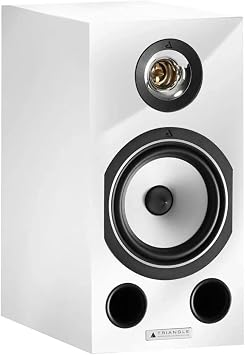 triangle Esprit Comete Ez Hi-Fi Bookshelf Speakers, White High Gloss, Pair
