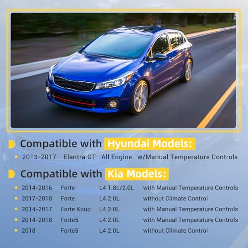 Image of AC Compressor w /Clutch, CO29274C Fit for Kia Forte 2014-2018 1.8L 2.0L, Forte 2017-2018 2.0L, Forte Koup 2014-2017 2.0L, Forte5 2014-2018 2.0L & Hyundai Elantra GT 2013-2017 Air Conditioner