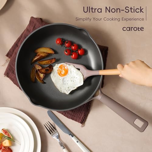 Image of CAROTE 19PCS Pots and Pans Set, Nonstick Cookware Set, Kitchen Cooking Set Induction Non-toxic Granite Set