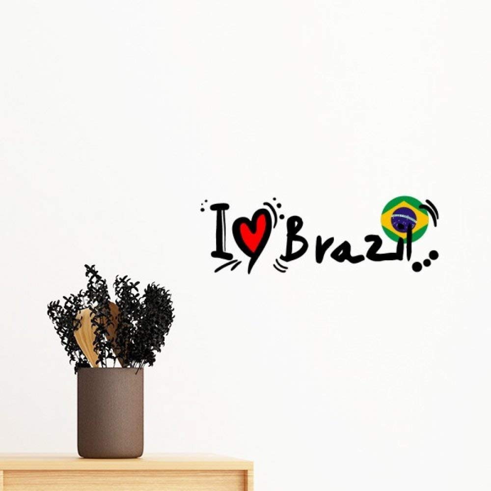 Sticker Brésil cœur d'amour pour créer un coin évasion chez soi