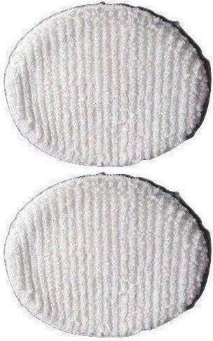 Miniatura 3 de Oreck Orbiter ORB300, 400, Series - Almohadilla para capó de alfombra de tela blanca # 437-053 - Paquete de 2