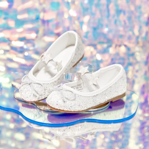 Image of GINFIVE Toddler Girls Dress Shoes Little Girls Mary Janes Ballerina Flats Shoes Toddler