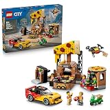 LEGO City Pizza-Liefererlebnis mit Fahrzeugen - inkl. Spielzeugauto, Roller, Drohne, Arcade-Automat und 4 Minifiguren - Geburtstagsgeschenk für Jungen ab 6 Jahren - 60496
