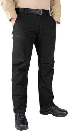 LAPG Mens BFE Stretch Tactical Cargo Pants, Multiple Colors and Sizes | Mens Athletic Fit Lightweight Tactical Pants with 11 Functional Pockets