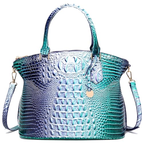 Image of Makcr Joacbv Women Purse Satchel Bag Long Crossbody Classy Tote Bag Top Handle Vegan Leather Ladies Handbags Embossed Pattern