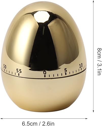 Miniatura 2 de Temporizadores, 60 Minutos Mecánico Temporizador de Cocina Reloj Despertador Herramienta de Cocina Utensilios de Cocina y Gadgets (Oro)