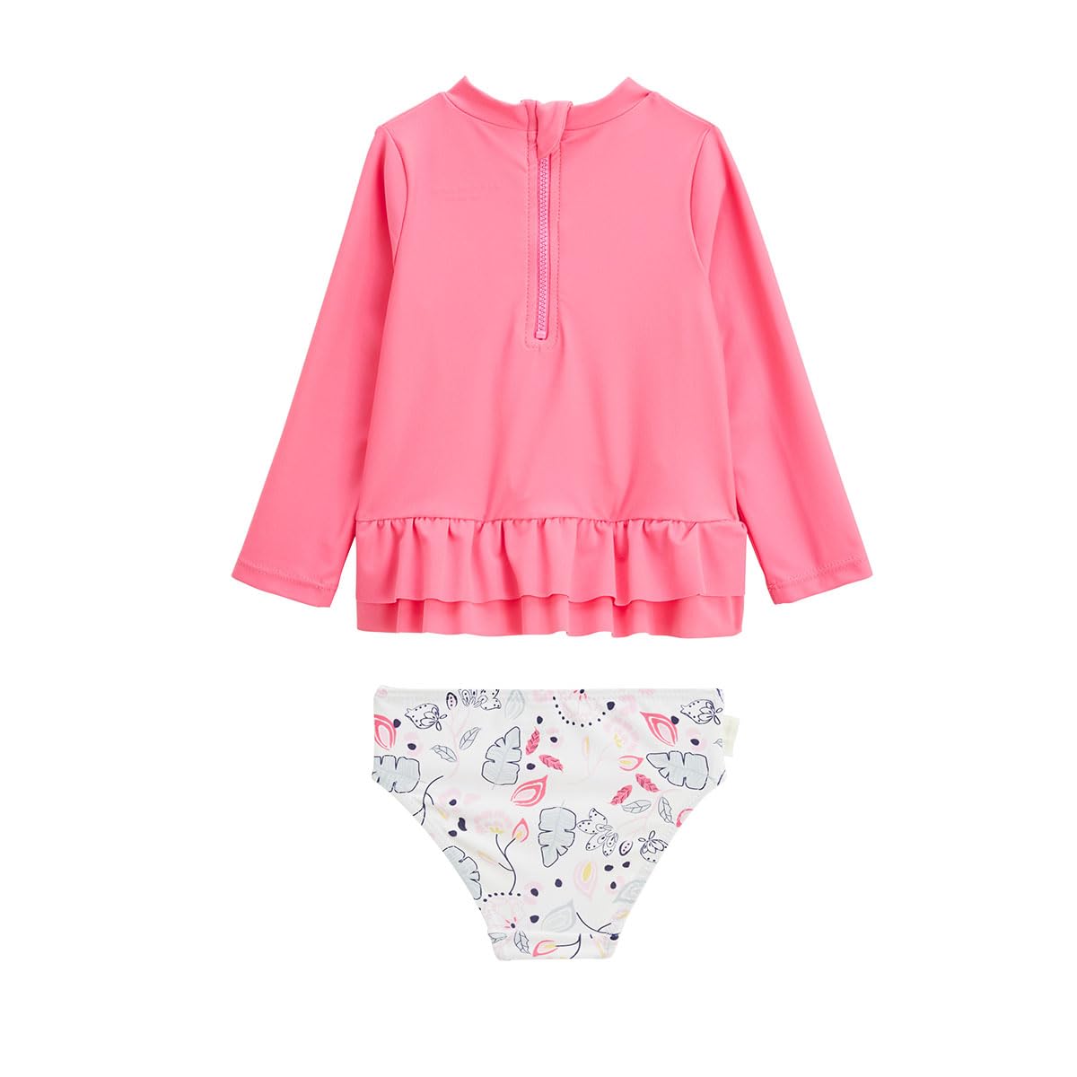 Petit Béguin - Maillot de Bain bébé 2 pièces t-Shirt de Protection UV & Culotte Ciao Milano