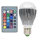 Produktbild 2er E27 5 Watt RGB LED Farbwechsellampe Lampe Licht Dimmbar Leuchtmittel Lampen Rampenlicht 16 Farben Multicolor, Farbwechsel Strahler,mit 24 Tasten IR Fernbedienung Für Zuhause Party Dekoration