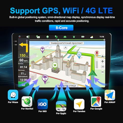 Image of Car Radio Stereo Upgrade for Toyota Hilux 2015-2025 Right Hand Drive Only,13 inch QLED Touch Screen,8-core Head Unit 8GB+128GB with CarPlay /Android Auto,Steering Wheel Control,GPS Navigation