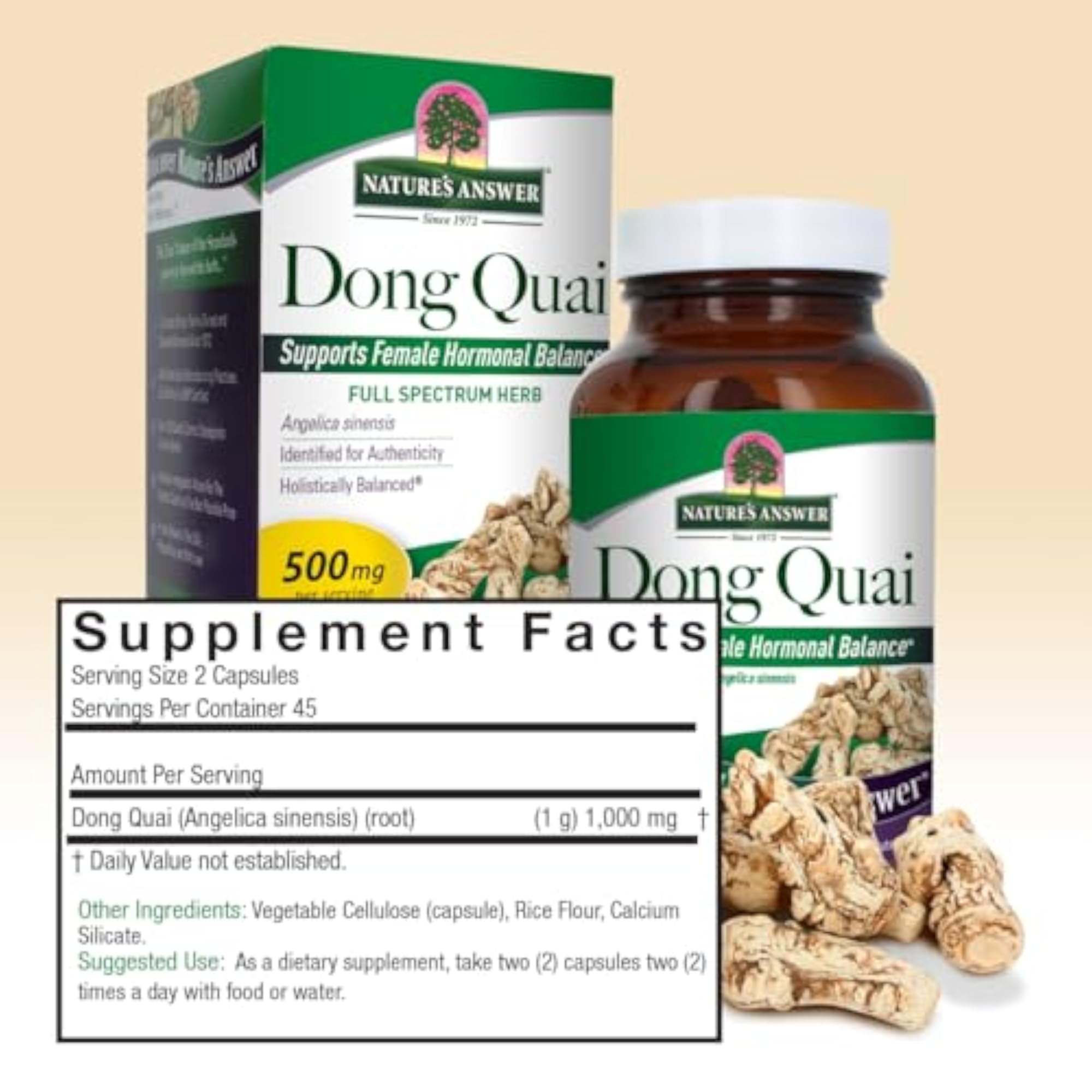 Nature's Answer, Dong Quai, 1000 mg, 90 Veggie Caps