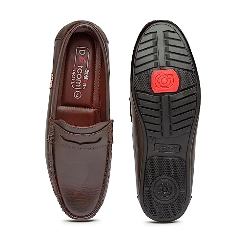 Image of Action-DRIVE-42 Lightweight Comfortable Synthetic Leather Loafers for Men