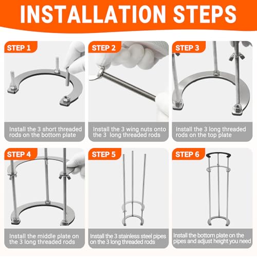 Undermount Sink Brackets,Stainless Sink Support,17.3\"-28.3\" Adjustable Under Sink Support Legs,Sink Install Repair System for Kitchen and Bathroom