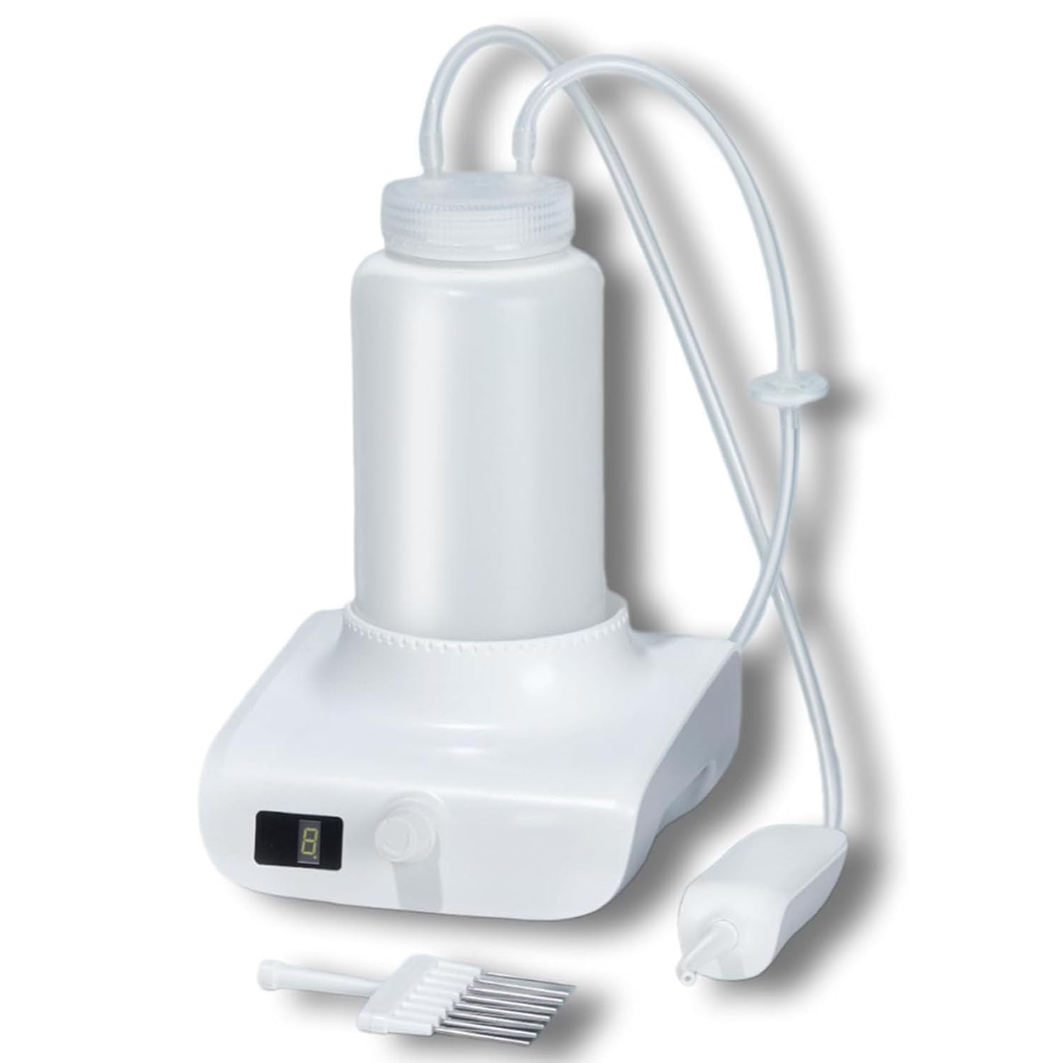 Aspiratore a vuoto riciclatore liquido, 1 l, con display digitale, 8 livelli di velocità, compatto e portatile, per didattica e ricerca scientifica