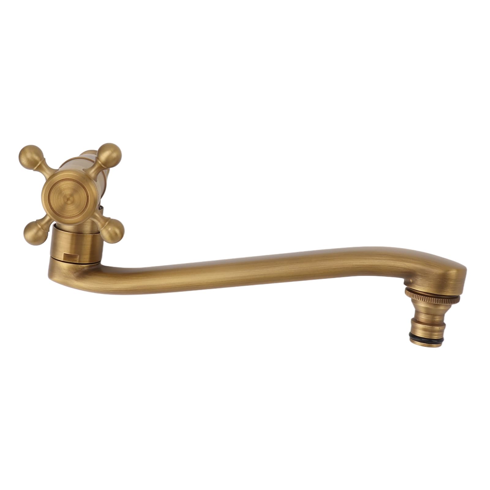 YWBL-WH Robinet de Jardin Antique, Lavabo étendu dans Le Mur, Antigel, Robinets d'extérieur Rétro (Bec Pointu)
