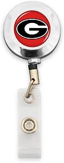 Badge Reel with Alligator Clip (Georgia Bulldogs)