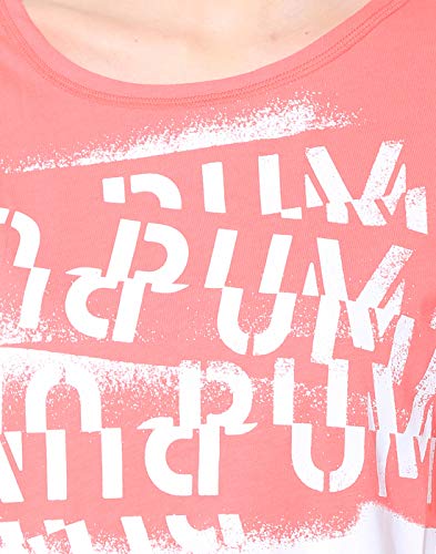 Image of Puma Womens Round Neck Graphic Print Sports T-Shirt