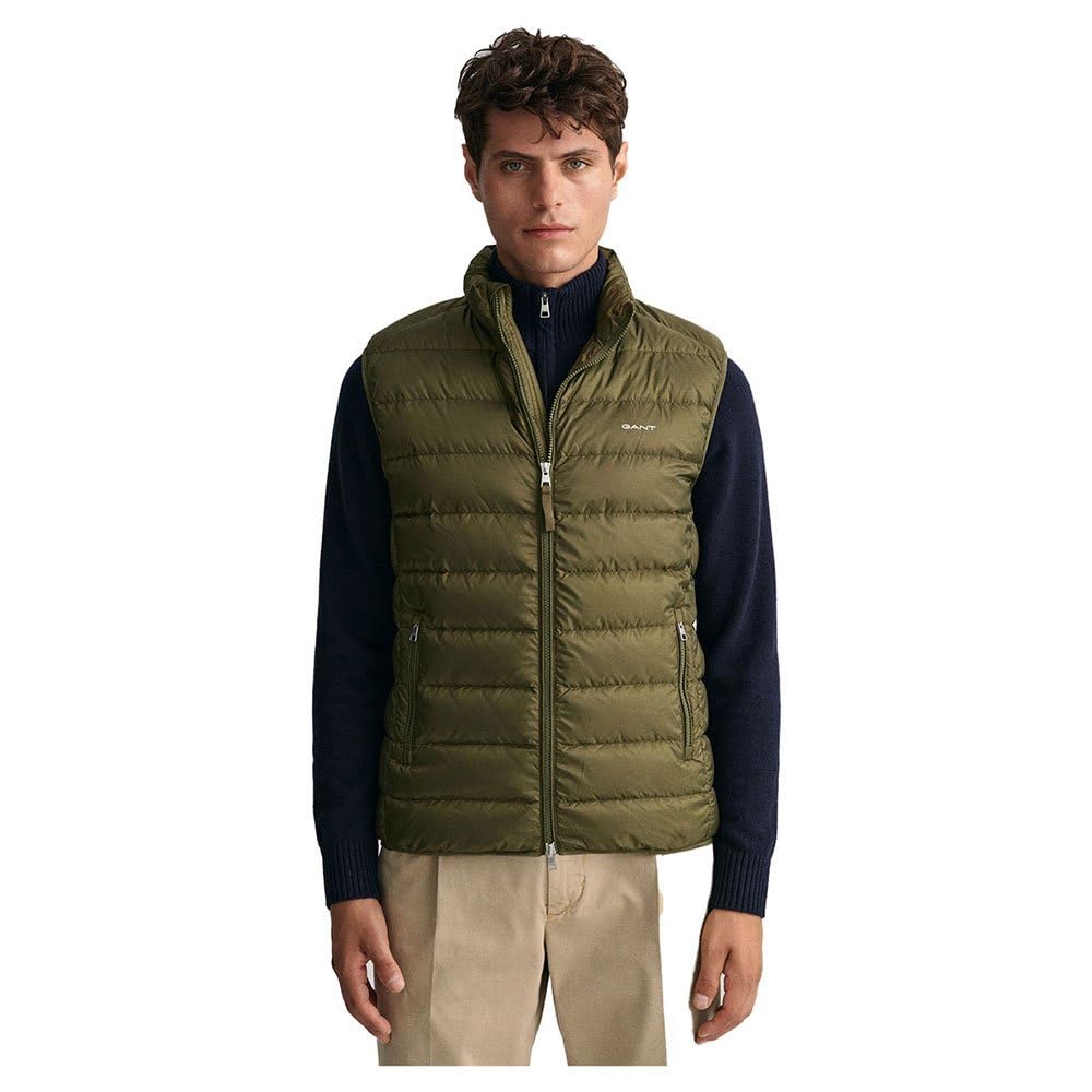 Gant Men's Light/Green Down Gilet - 301 Racing - 301 Racing - L