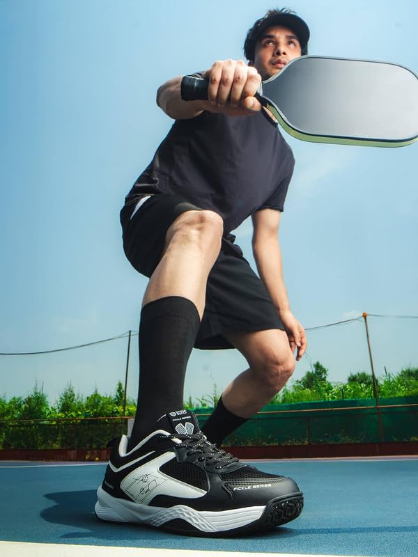 Image of Bacca Bucci Pickle Series Court Sneakers with Ortholite Eco Insoles Serve Style & Smash Comfort-India's First Co-Branded Pickleball Sneakers