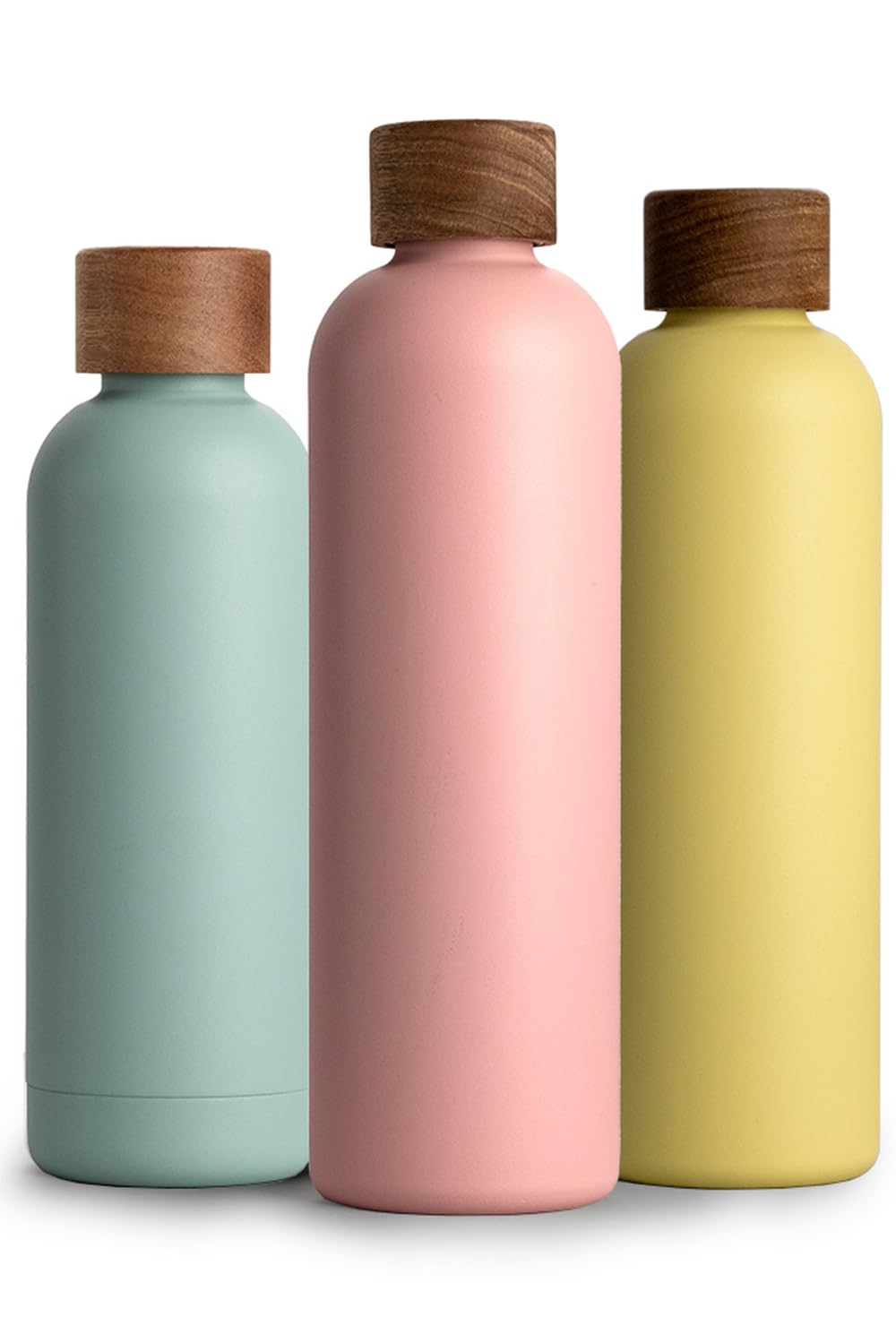 T&N Botella Agua Acero Inoxidable 1 litro, Termo Reutilizable 1l, cantimplora termica sin BPA, Aislamiento de Vacío de Doble Pared para Bebidas Frías 29h y Calientes 14h