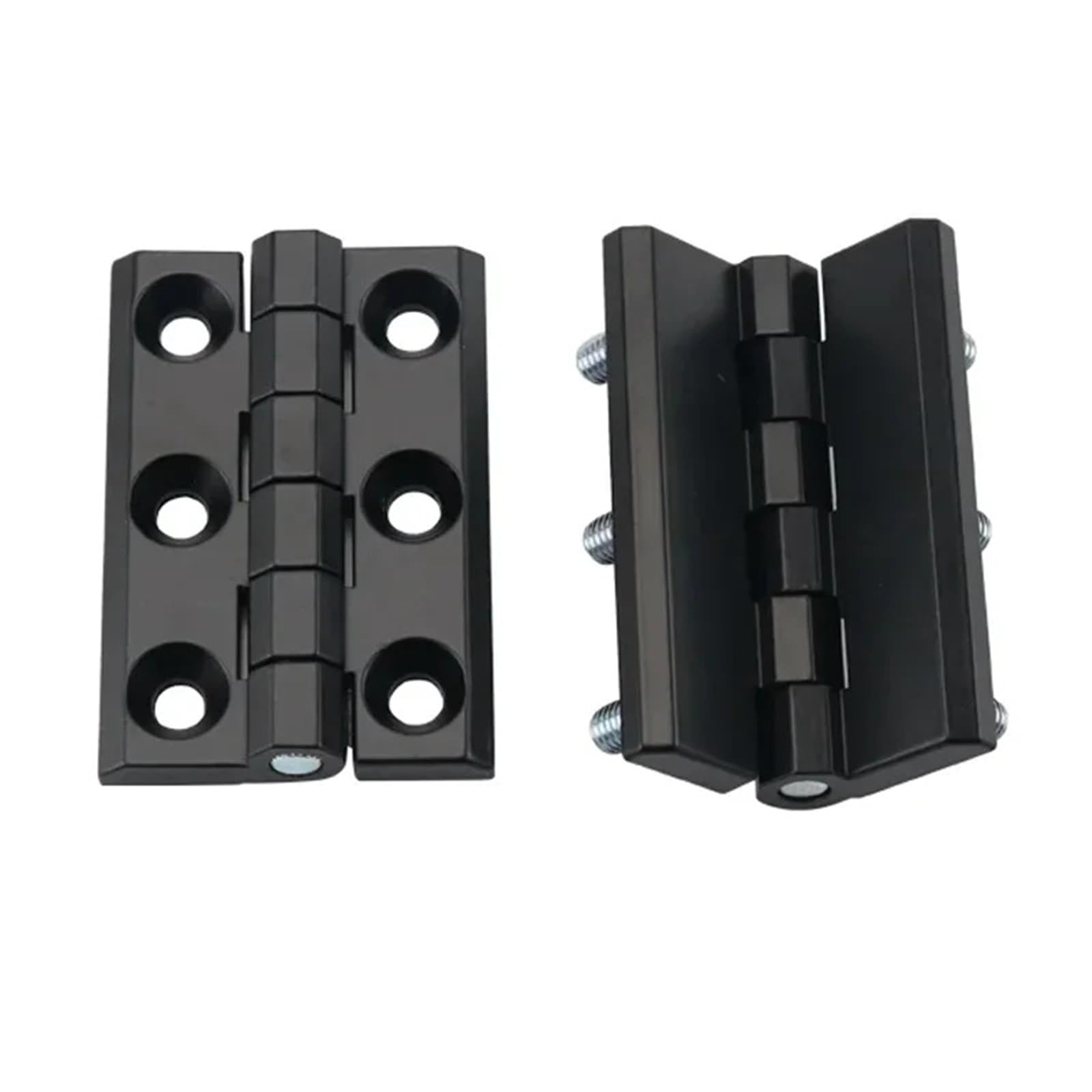 Rmwkrmogrf Counterbore Zinc Alloy Black Hinge Electrical Distribution Box Cabinet Heavy-Duty Spiral 1Pcs(Counterbore)