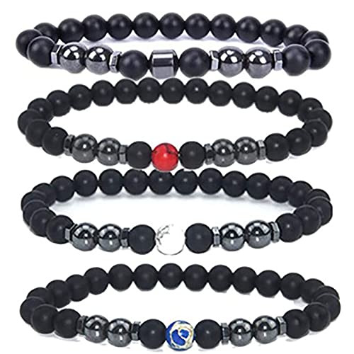 Anti-Schwellung schwarzes Obsidian-Fußkettchen - Anti-Krampfadern- und Schwellungs-Magnetotherapie-Fußkettchen, verstellbares Anti-Schwellungs-Fußkettchen Cover