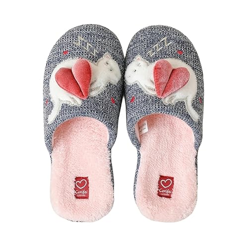 Pantoufles à fourrure femmes contre le froid hivernal bleu doux