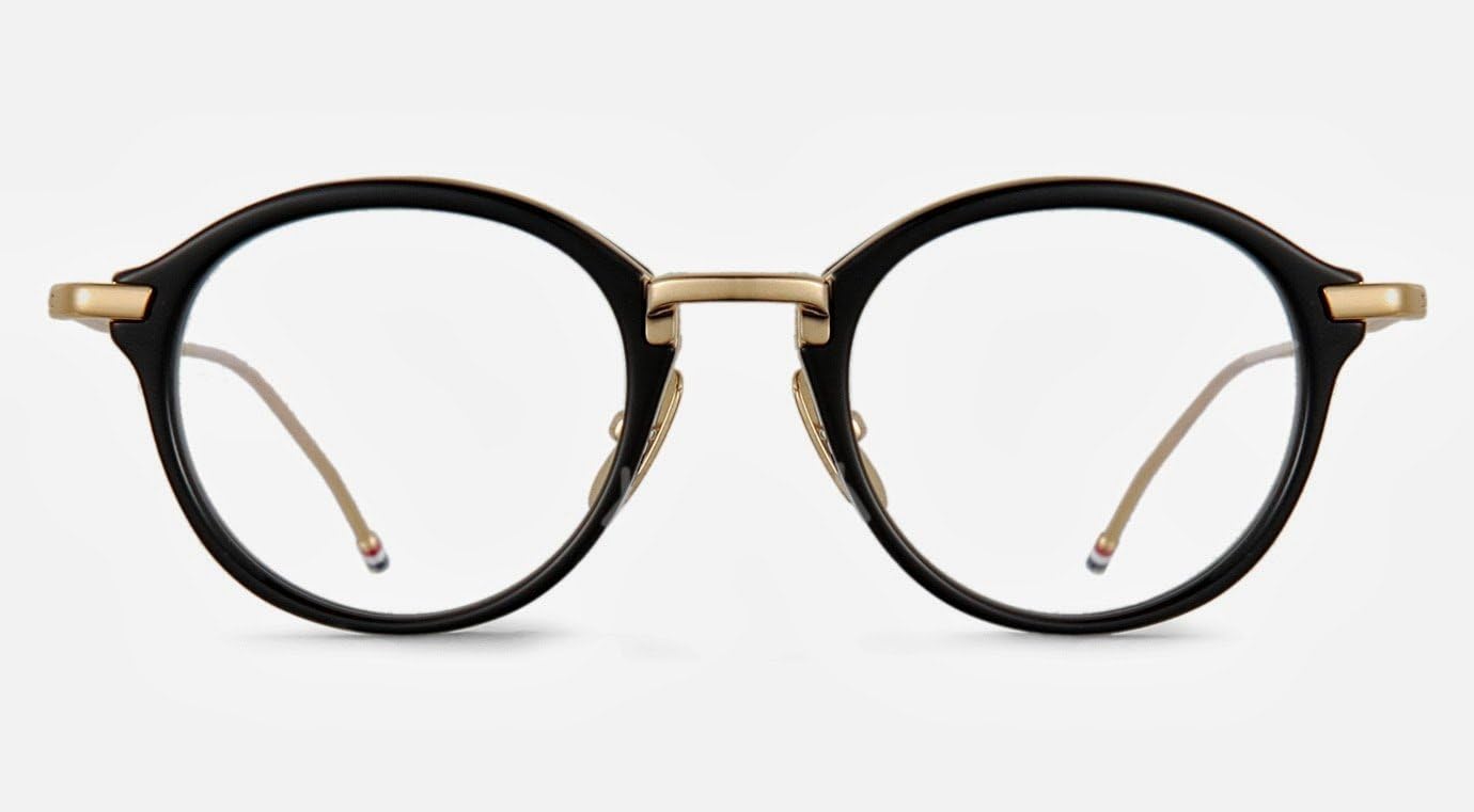 Thom Browne Tb-011f Navy Round Eyewear Size 49