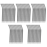 Lot de 50 embouts de seringue à air et d'eau, buses de seringue dentaire en acier inoxydable à 3 voies, buses de pulvérisation d'air et d'eau pour nettoyage des dents bucco dentaires, équipement de