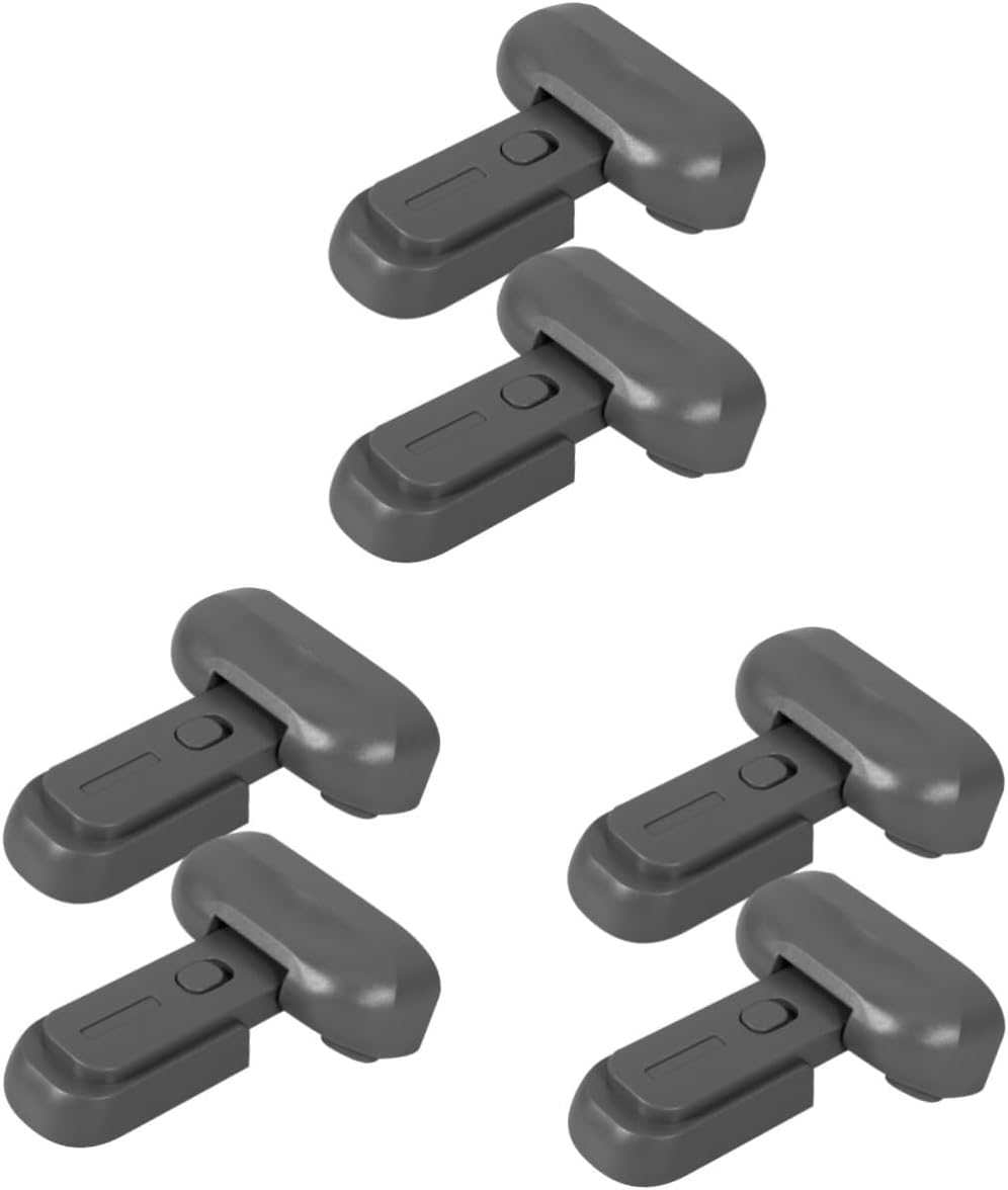 Gadpiparty 6pcs Cabinet Locks Childproofing Safety Locks for Cabinets Fridges Easy Install Material