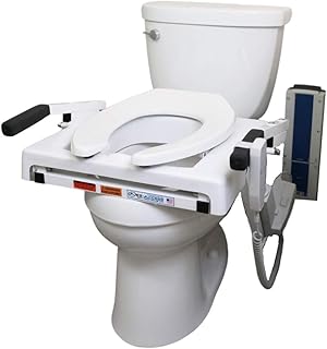 EZ-ACCESS TILT Toilet Incline Lift, Battery Powered (Battery Included), Standard Seat