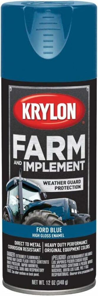 Krylon Farm and Implement Color, Ford Blue, 12 oz. can (1927)