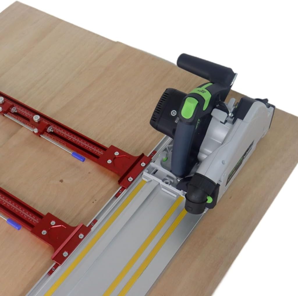 Professional Track Sawing Guide Rails 600mm Cutting Ranges Universals Compatibility for Woodworking Project Straight Cut
