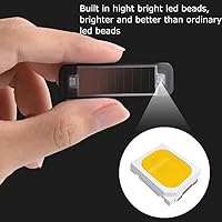 Vista 6 de Aolyty Luces de advertencia solares, luz LED intermitente IP65 impermeable luces de seguridad solar para conducción nocturna Barricada seguridad