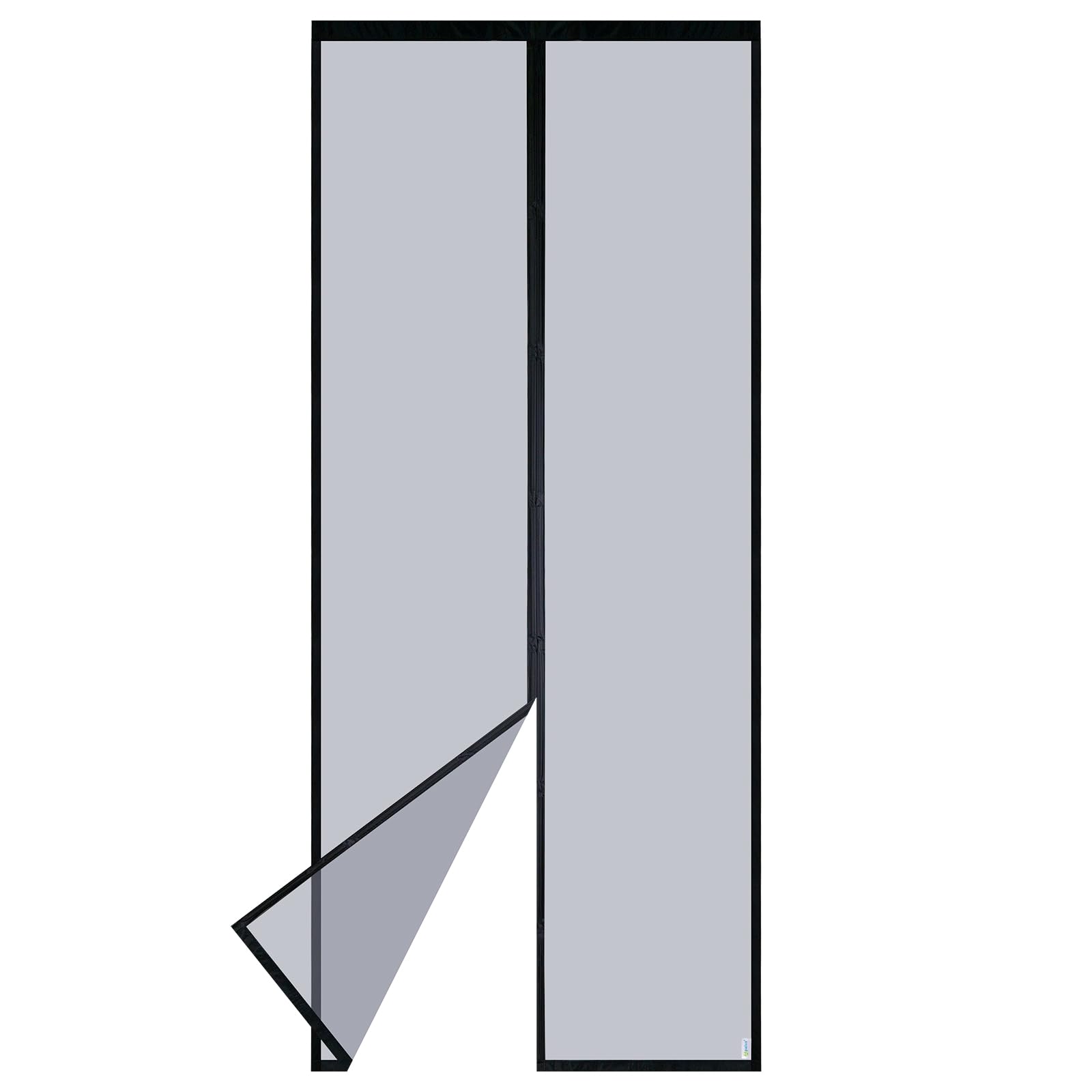 Apalus VP Fliegengitter Tür, Magnet Insektenschutz Balkontür 100x210 cm, 2 x Langlebiger als der Apalus Klassiker, Katzenkrallen Sicher, Stärkere Magneten, 3.8 cm Breites Klettband, Nicht Kürzbar