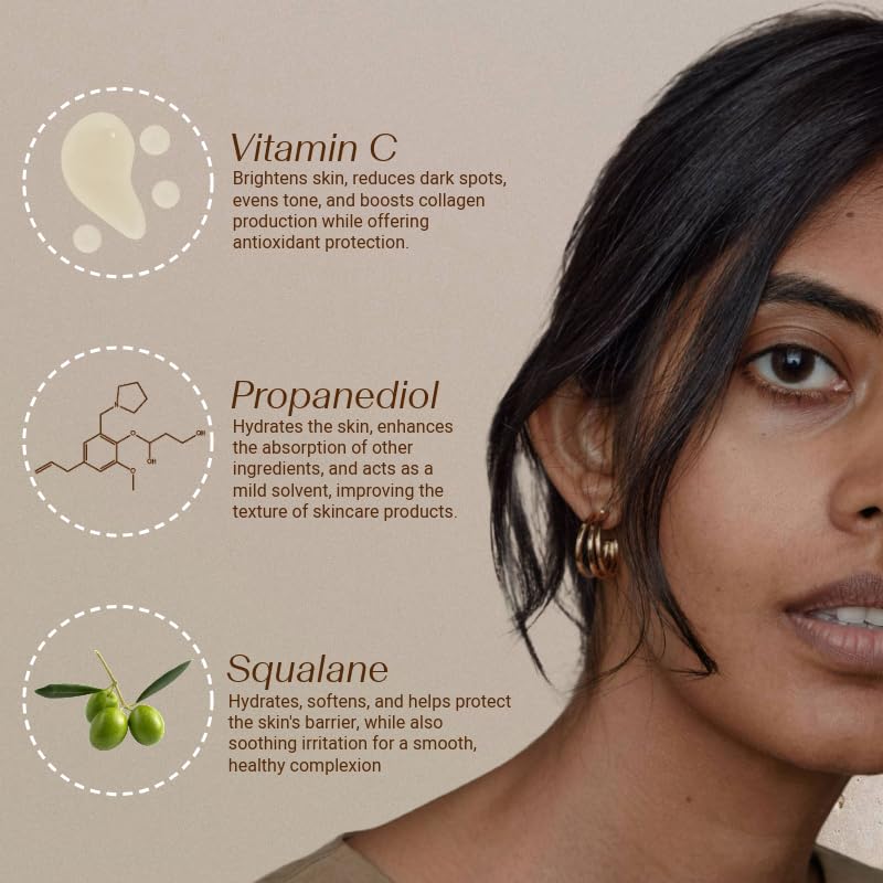 Vitamin C Serum – Lightweight, Fast-Absorbing Formula for Melanin-Rich Skin, Enhances Radiance, Dermatologist-Designed, 30ml - Image 3