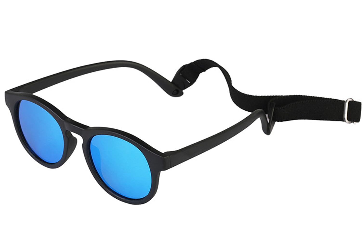 iNszkoos Flexible Polarized Baby Sunglass with Strap Adjustable, Infant Outdoor Sunshade UV 400 Protection Soft Silicone Frame Baby Sunglasses for 0-36 Months Toddler Newborn Boys Girls — view 12