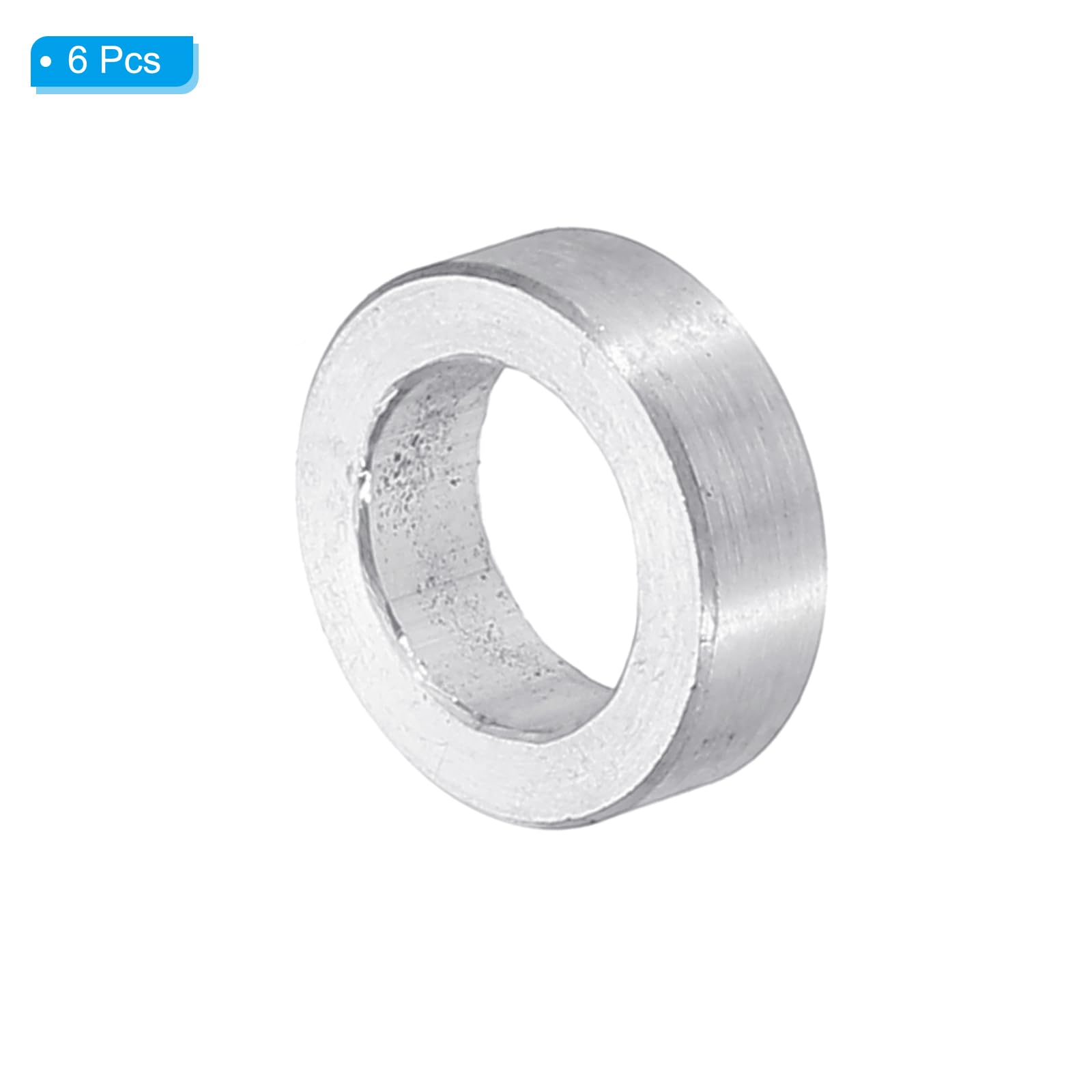 PATIKIL M10 Aluminum Spacers, 6pcs 3/8" x 5/8" Round Metal Spacers for 3/8 or M10 Screw Bolts - Image 3