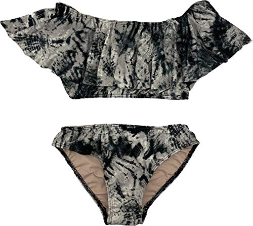 Image of Cheryl Creations Kids Girl's Cute & Comfortable Two Piece Ruffle Front Bathing Suit Bikini | Swimsuit