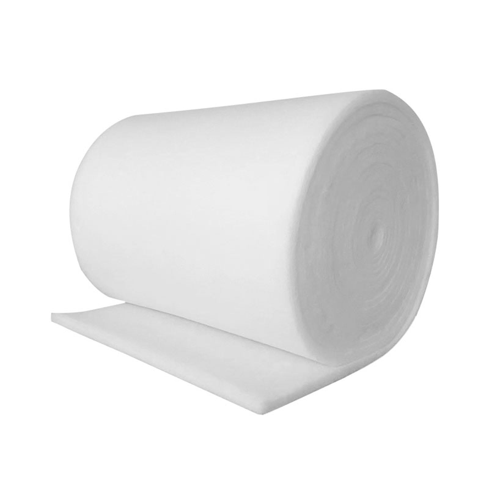 Rollo de Filtro de Algodón,Rollo de tela no tejida Algodón de Filtro en Rollo para purificador de aire,filtro,aire acondicionado, médico Sump,Estanques,Hidroponía,(Size:1*5m*10mm(39in*16.4ft*0.39in))