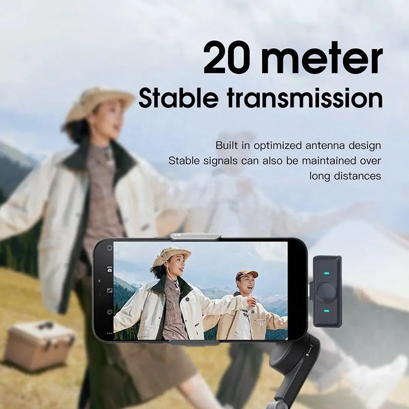 Image of SOOPII Wireless Collar Mic for Mobile with Charging Case | Dual Lavalier Microphone with Noise Cancellation | Type-C & Lightning Plug | Bluetooth Mic for Vlogging, YouTube, Android, iPhone