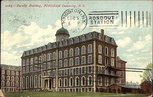 University Faculty Building Fordham, New York NY Original Antique Postcard