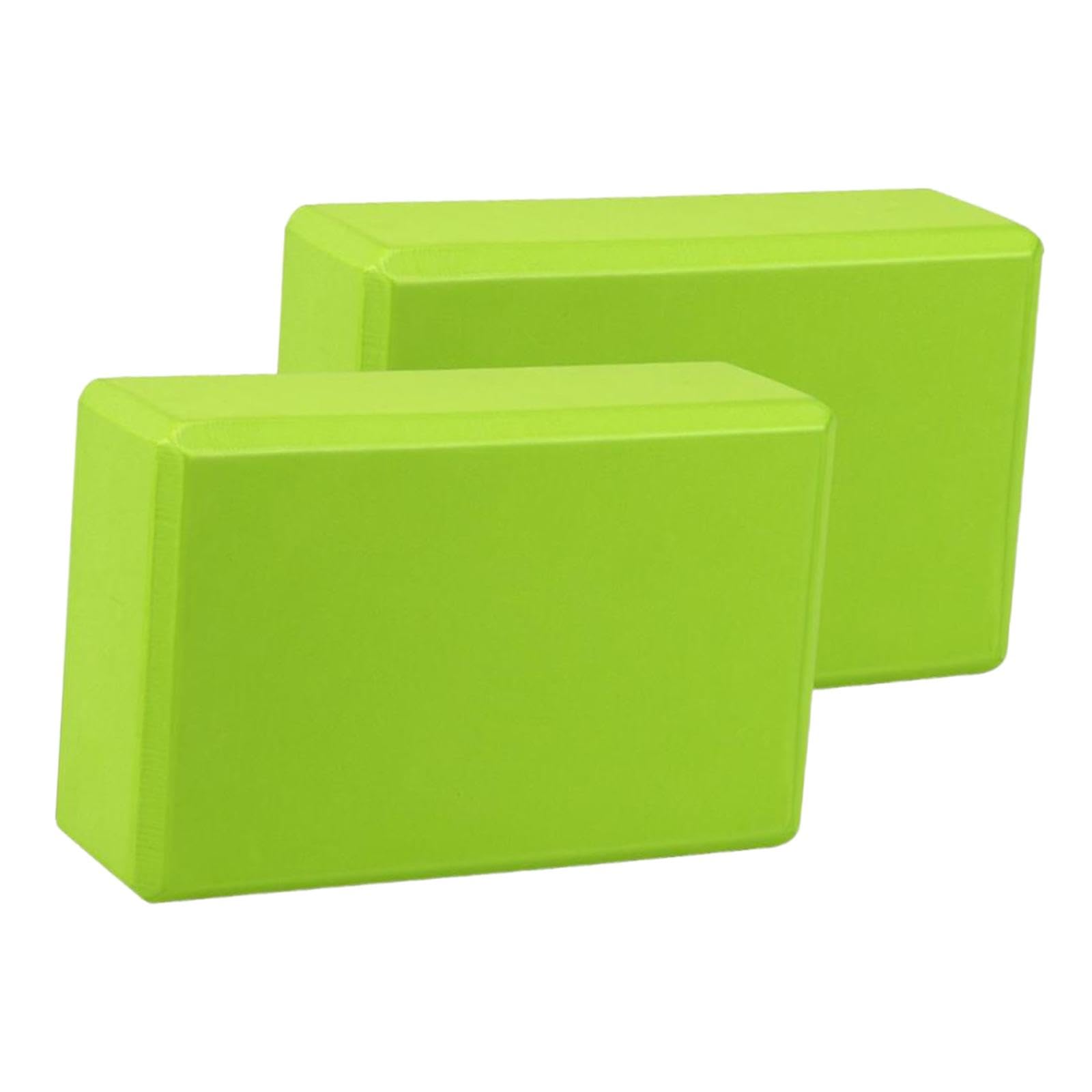 2X Yoga Blocks Anti Slip Yoga Prop Accessories for Indoor Sports Gym Fitness Green-picture-18