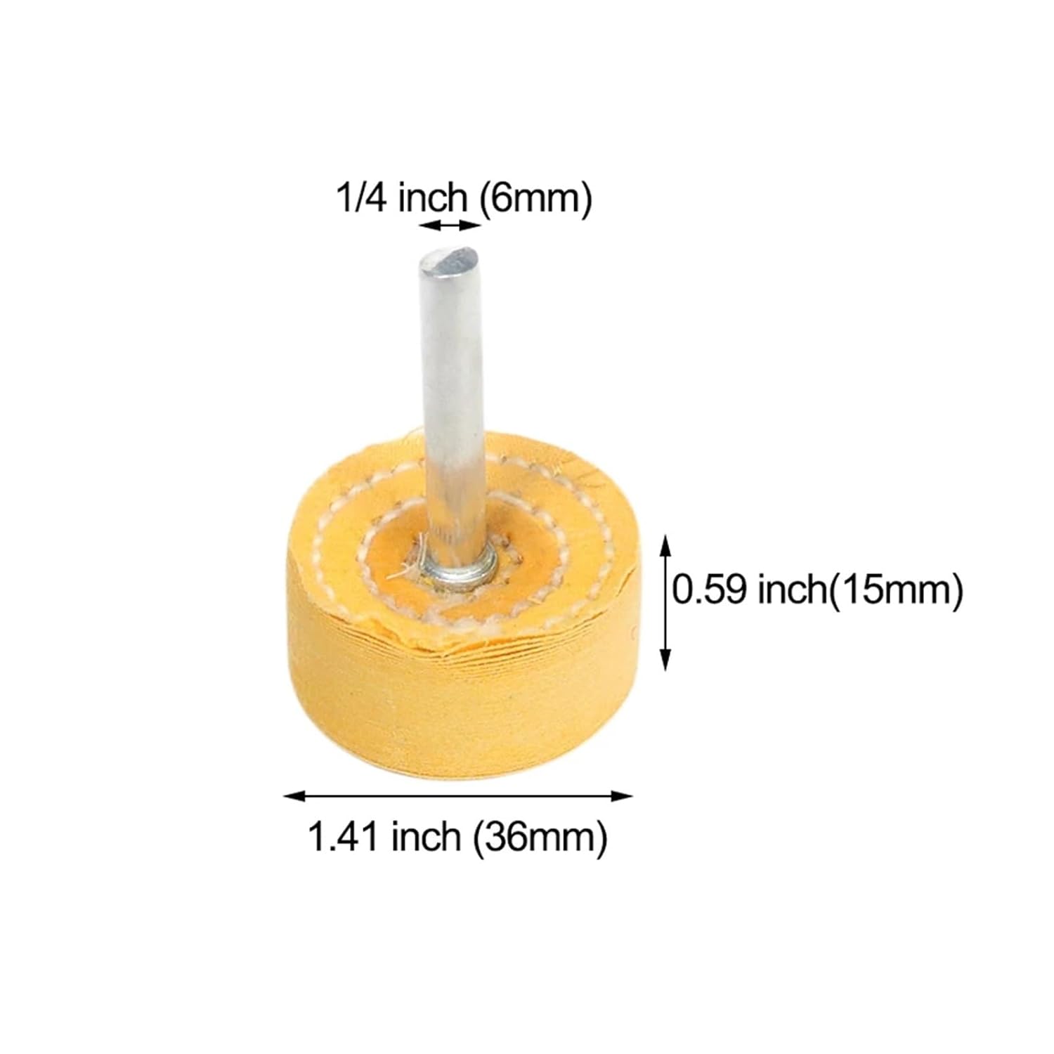 36mm Polishing Wheel Cloth Buffing Wheel Gold Silver Jewelry Mirror Polish Pad for Grinder Power Tool Accessories(Sisal Wheel)