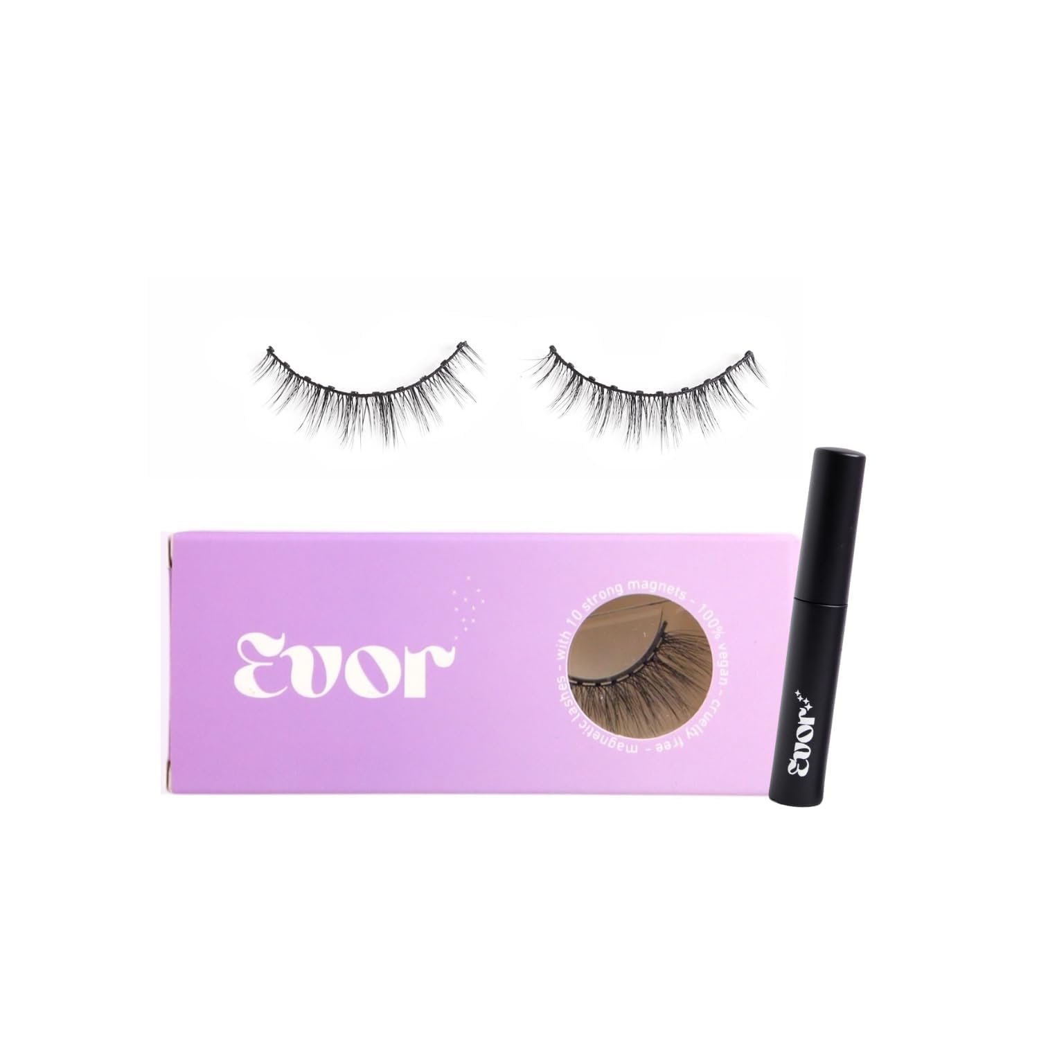 EVOR Magnetic Eyelashes (MyCutie) with Free Magnetic Eyeliner | Reusable Lightweight Lash Set for Natural Eye Makeup | Easy-to-Apply Magnetic Lash Kit for Women & Girls| 2 Pair-picture-11