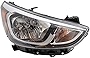 Brock Replacement Headlight Assembly Passengers Halogen Combination Lamp Compatible with 2015-2017 Accent 921021R710 92102-1R710
