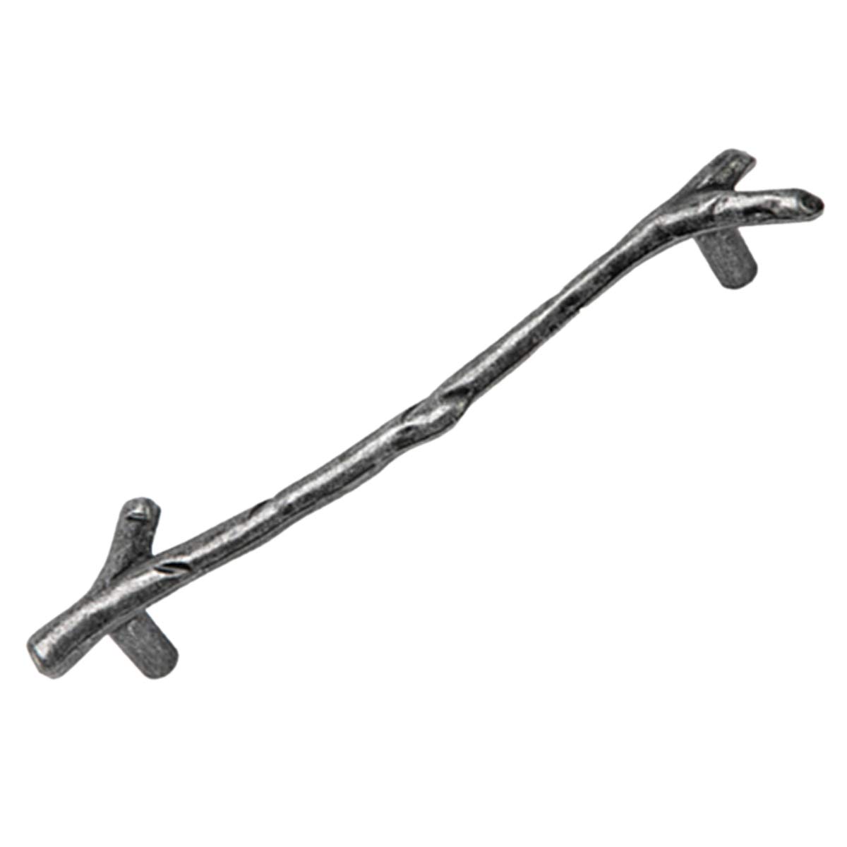 Txinmin Home 10 Pack Silver Twig Pulls Branch Zinc Alloy Decorative Cabinet Wardrobe Furniture Door Drawer Knobs Pulls Handles Hardware, (128mm) Hole Centers