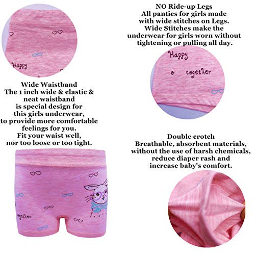 Little Girls Underwear Toddler Panties Cotton Boyshort 5 Pack2
