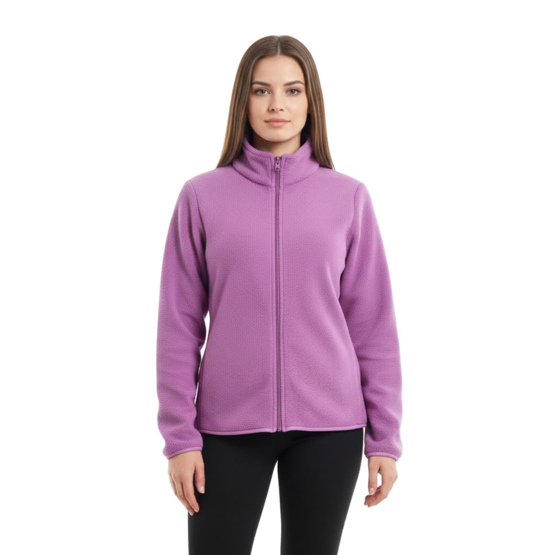 Amazon Brand - INKAST Women Soft Fleece Zipper High Neck Sweatshirt | Warm & Stylish Winter Wear | Casual