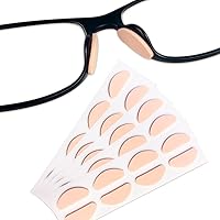 Vista 6 de 20 pares de almohadillas de nariz de espuma suave, en forma de D, 0.787 x 0.315 in (negro)