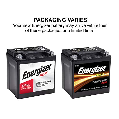 Energizer ETX30L Tx30L Agm Motorcycle And Atv 12V Battery thumb #2